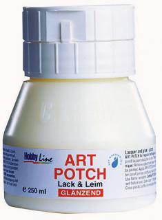 ART POTCH - Lepidlo a lak na decoupage LESKLÉ - 250ml