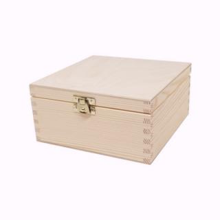 Dřevěná krabička (16cm x 16cm x 6cm)