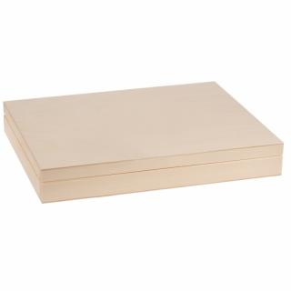 Dřevěná krabička ( 21cm x 17cm x 4cm)