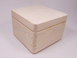 Dřevěná krabička - BOX - BEDNIČKA ČTVEREC (20cm x 20cm x 14cm)