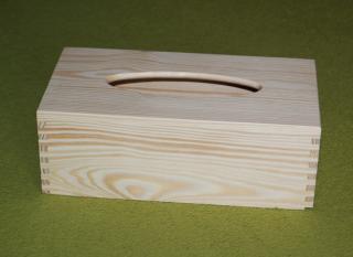 Dřevěná krabička na kapesníky - MASIV