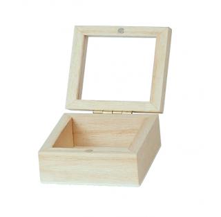 Dřevěná krabička na prstýnky s magnetem