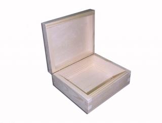 Dřevěná krabička -  šperkovnice (14,5cm x 12cm x 6,1cm)