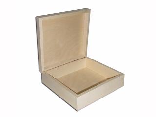 Dřevěná krabička - šperkovnice  (14,8cm x 12,5cm x 10,5cm)