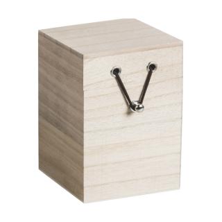 Dřevěná krabička - šperkovnice  (8x8cm)