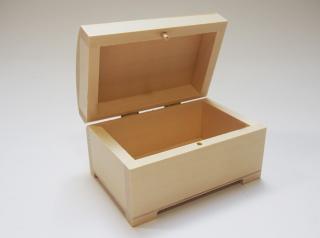 Dřevěná krabička (ŠPERKOVNICE) STŘEDNÍ (13cm x 9cm)