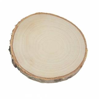 Dřevěné kolečky z břízy - PLÁTEK S KŮROU  (7-8cm)