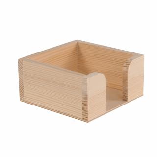 Dřevěný zásobník - VYŠŠÍ (11,2cm x 11,2cm x 5,5cm)