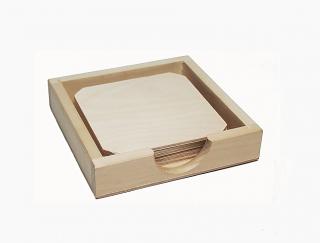 Krabička - zásobník nižší + 6 ks hranatých tácků