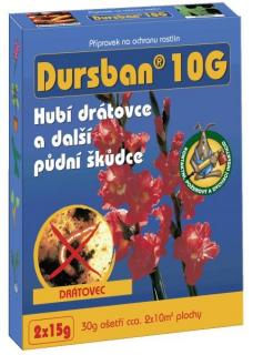 Dursban 10 G (15 g) - půdní škůdci - ukončen prodej