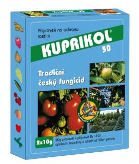 KUPRIKOL 50 (2x10 g) - plísně brambory, rajčata, okurky, réva, cibule