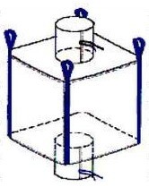 Velkoobjemový vak - Big Bag 91x91x110 (výsyp - násyp- nohavice)