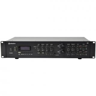 Adastra A4, duální stereo PA zesilovač, MP3/SD/USB/BT/FM, 4x 200W (Duální stereo PA zesilovač, 4x 200W)