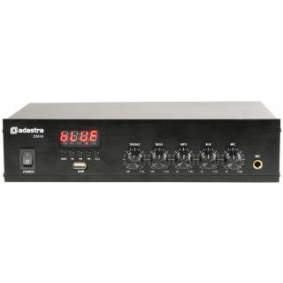 Adastra DM40, digitální 100V mixážní zesilovač, 40W, BT/MP3/FM (100V mixážní zesilovač s BT/MP3/FM)