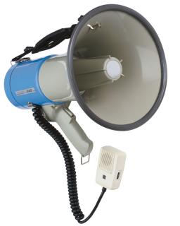 Adastra megafon 25W se sirénou (Výkonný megafon s ručním mikrofonem a sirénou)