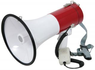 Adastra megafon 30W se sirénou (Výkonný megafon s ručním mikrofonem a sirénou)
