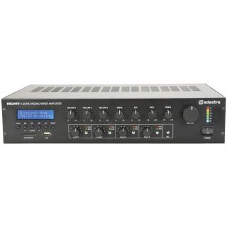 Adastra RM244V, 100V 4-zónový mixážní zesilovač, 240W, BT/MP3/FM (100V mixážní 4-zónový zesilovač s BT/MP3/FM)