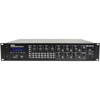 Adastra RM406, 100V 6-zónový mixážní zesilovač, 6x40W, BT/MP3/FM (6x40W, 100V nebo 4/8 Ohmů, výška 2HE)