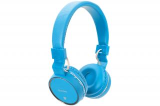 AV:link PBH-10 bezdrátová Bluetooth SD sluchátka, modrá (Bezdrátová Bluetooth sluchátka)