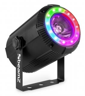 BeamZ PS40 Beamspot, 1x 40W QCL + 12x SMD, DMX (LED reflektor s RGB prstencem)