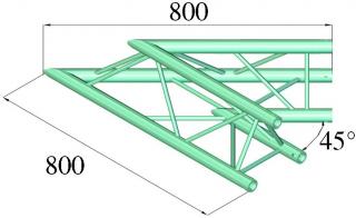 Deco lock DQ3-PAC19, 45 (3-point truss system)