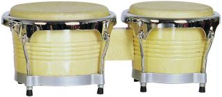 Dimavery BG-67, bonga, 6,5"+ 7,5" (Profesionální bonga, 6,5" + 7,5", přírodní světle)