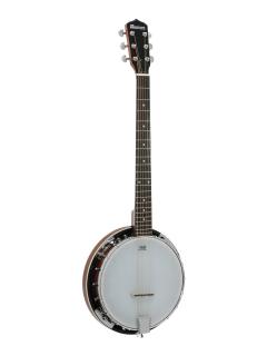 Dimavery BJ-30, banjo šestistrunné (Šestistrunné banjo s dřevěným bubnem)