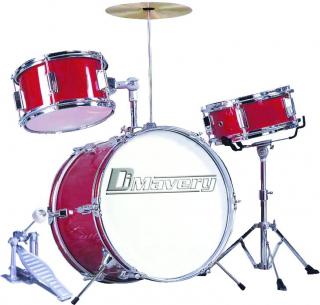Dimavery JDS-203 dětská bicí sada, červená (Dětská bicí sada)