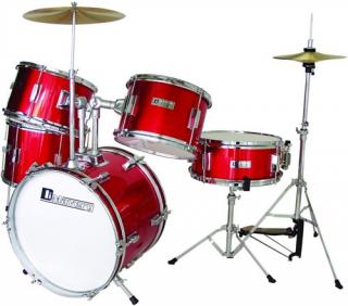 Dimavery JDS-305 dětská bicí sada, červená (Dětská bicí souprava 5-ti dílná,červená)