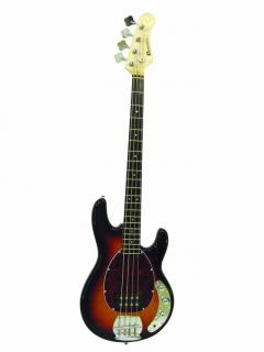 Dimavery MM-501, elektrická baskytara, sunburst (Elektrická baskytara typu Music Man)