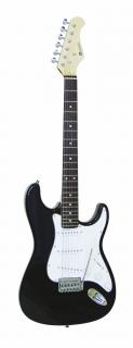 Dimavery ST-203, elektrická kytara, černá (Elektrická kytara typu Strat)