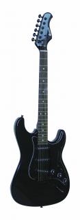 Dimavery ST-203, elektrická kytara, černá gothic (Elektrická kytara typu Strat)