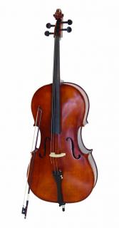 Dimavery violoncello 4/4, s pouzdrem (4/4 violoncello s pouzdrem)