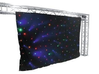 Eurolite CRT-120 LED návlek na konstrukci, 3 x 2 m, barevná (DMX-controlled LED curtain)