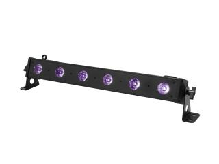 Eurolite LED BAR-6 UV světelná lišta, 6x 1W UV LED (UV LED světelná lišta, 6x 1W UV LED)