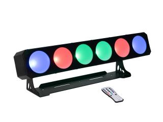 Eurolite LED BAR 6x30W COB RGB DMX, světelná lišta (LED BAR 6x30W COB RGB, 38, DMX, IR)