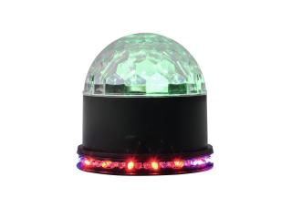 Eurolite LED Half Ball 3x 1W RGB, paprskový efekt (Dekorativní efekt, 3x 1W RGB LED dioda)