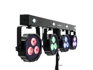 Eurolite LED KLS-170, světelný set (Světelná lišta 4x LED TCL + 4x strobo LED CW/UV, D)