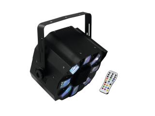 Eurolite LED Shogun 6x 3W RGBAWP s DO DMX, paprskový efekt (Eurolite LED Shogun, paprskový efekt)