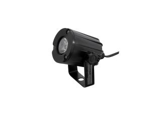 Eurolite LED spot 3W, 3200K, 6, černý, bodový reflektor (Kompaktní, VELMI silný LED boďák.)