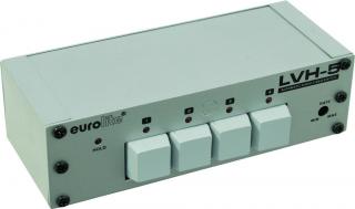 Eurolite LVH-5 automatický video přepínač (Pro přepínání video signálu ze 4 zdrojů do jednoho)