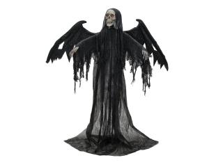 Halloween černý anděl, 175cm (Halloween figurína smrtky s křídly)