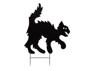 Kovová silueta kočky, černá, 67 cm (Kovová silueta kočky, černá, 67 cm)