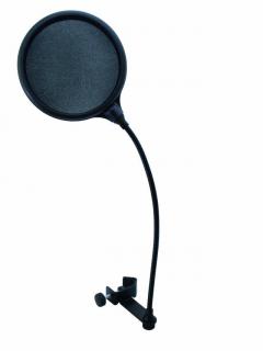 Mikrofonní "POP" filtr MSH-135, černý (Mikrofonní clona pro studiové aplikace.)