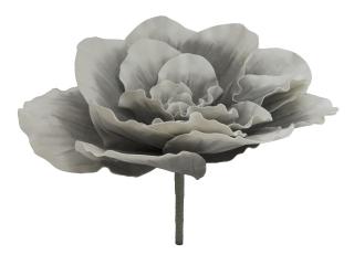 Obří květ (EVA), šedý, 80 cm (Obří květ s ohnutými měkkými okvětními lístky)