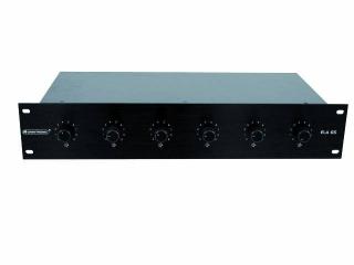 Omnitronic 6-ti zónový PA ovladač hlasitosti 10W stereo, černý (Stereo ovladač hlasitosti pro 6 zón)