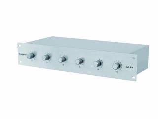 Omnitronic 6-ti zónový PA ovladač hlasitosti 10W stereo, stříbrný (Stereo ovladač hlasitosti pro 6 zón)