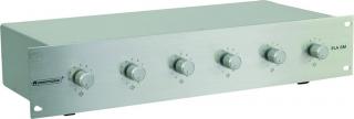 Omnitronic 6-ti zónový PA ovladač hlasitosti 5W mono, stříbrný (6-ti zónový PA ovladač hlasitosti s nouzovou prior)