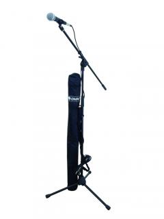 Omnitronic CMK-10, mikrofonní set, stativ, mikrofon, obal + kabel (Mikrofon, kabel, držák a stojan v přepravní tašce)