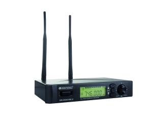 Omnitronic DR-1000 MK2, bezdrátový přijímač UHF (Multifrequency wireless receiver, True Diversity)